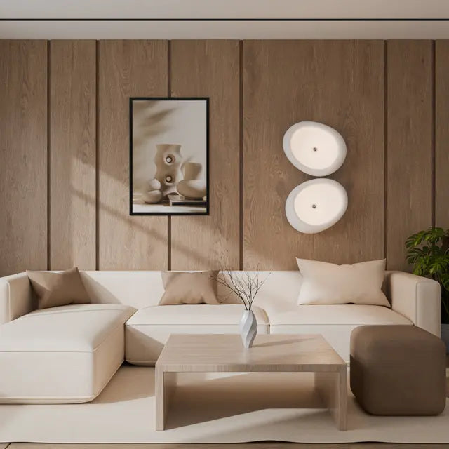 Cardinal Polymer Resin E27 Wall Light / CTC  Pendant  500mm White / White IP20