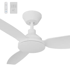 Sora DC 48" (1220mm) White No Light - All ABS, Quick Connect Blade System Wall Controller & Remote Included