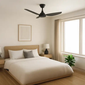 Sora DC 48" (1220mm) Black No Light  - All ABS, Quick Connect Blade System Wall Controller & Remote Included