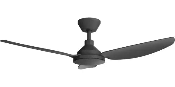 Sora DC 48" (1220mm) Black No Light  - All ABS, Quick Connect Blade System Wall Controller & Remote Included