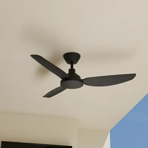 Sora DC 48" (1220mm) Black No Light  - All ABS, Quick Connect Blade System Wall Controller & Remote Included