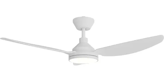 Sora DC 48" (1220mm) White 18W LED - All ABS, Quick Connect Blade System Wall Controller & Remote Included