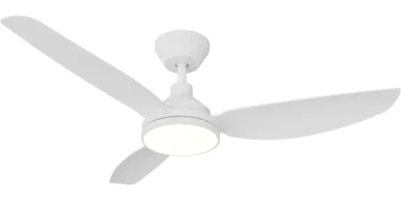 Sora DC 48" (1220mm) White 18W LED - All ABS, Quick Connect Blade System Wall Controller & Remote Included