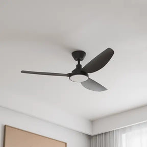 Sora DC 48" (1220mm) Black 18w LED - All ABS, Quick Connect Blade System Wall Controller & Remote Included