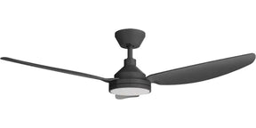 Sora DC 48" (1220mm) Black 18w LED - All ABS, Quick Connect Blade System Wall Controller & Remote Included