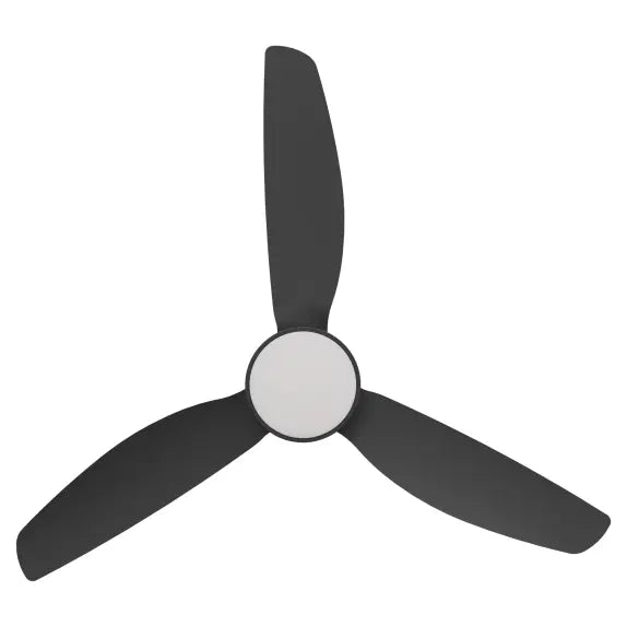 Sora DC 48" (1220mm) Black 18w LED - All ABS, Quick Connect Blade System Wall Controller & Remote Included