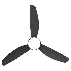 Sora DC 48" (1220mm) Black 18w LED - All ABS, Quick Connect Blade System Wall Controller & Remote Included