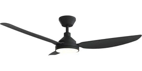 Sora DC 48" (1220mm) Black 18w LED - All ABS, Quick Connect Blade System Wall Controller & Remote Included