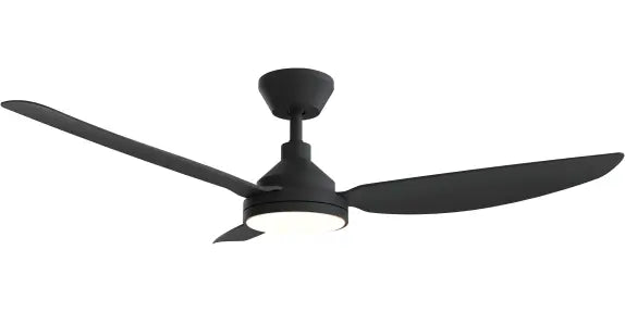 Sora DC 48" (1220mm) Black 18w LED - All ABS, Quick Connect Blade System Wall Controller & Remote Included
