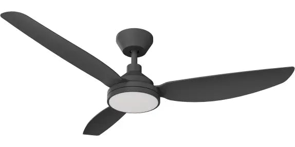 Sora DC 48" (1220mm) Black 18w LED - All ABS, Quick Connect Blade System Wall Controller & Remote Included