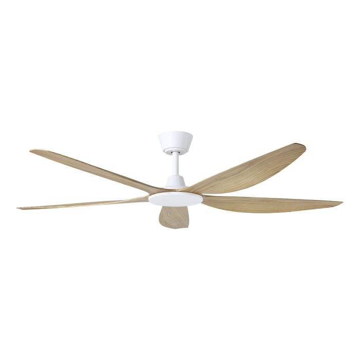 MIAMI 60 DC FAN WHT/BLACKBUTT