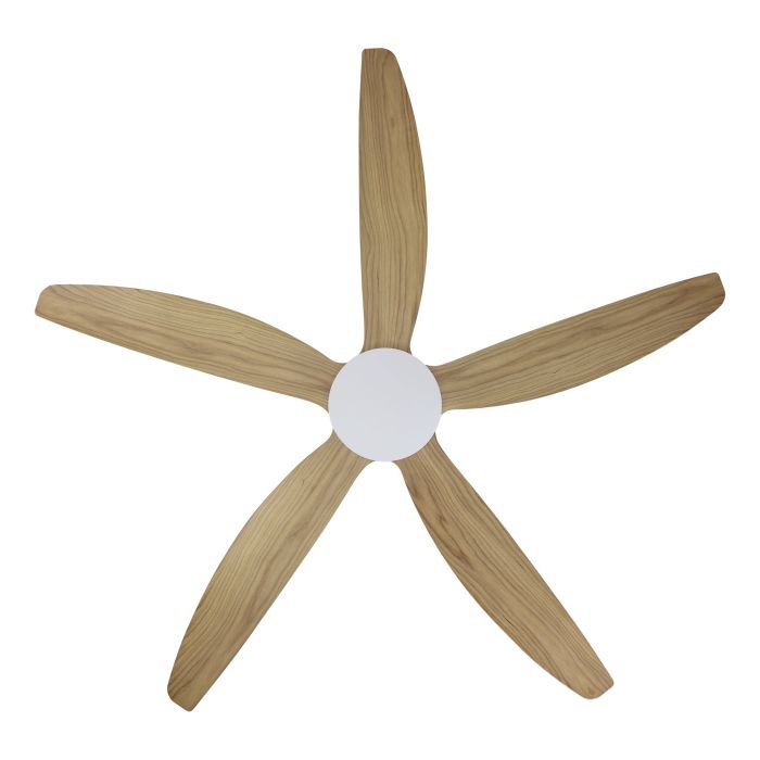 MIAMI 60 DC FAN WHT/BLACKBUTT