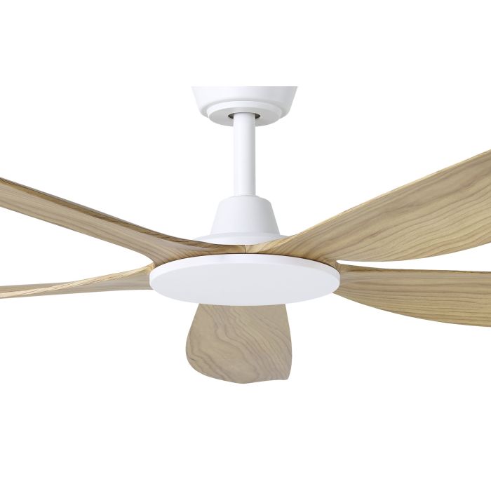 MIAMI 60 DC FAN WHT/BLACKBUTT
