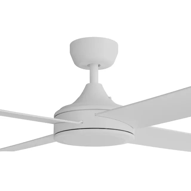 Breeze Silent AC PRO 48" White All ABS No Light with 3 Speed Wall Controller
