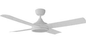 Breeze Silent AC PRO 48" White All ABS with 24w LED Light kit with 3 Speed Wall Controller