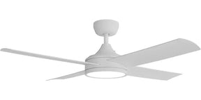 Breeze Silent AC PRO 48" White All ABS with 24w LED Light kit with 3 Speed Wall Controller