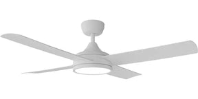 Breeze Silent AC PRO 48" White All ABS with 24w LED Light kit with 3 Speed Wall Controller