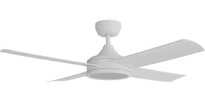 Breeze Silent AC PRO 48" White All ABS with 24w LED Light kit with 3 Speed Wall Controller