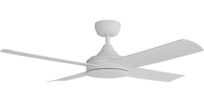 Breeze Silent DC PRO 48" White All ABS No Light with Remote Control - Quick Connect