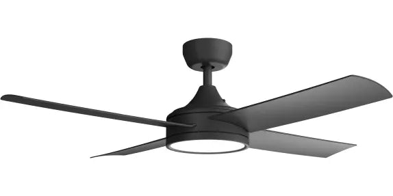 Breeze Silent DC PRO 48" Black All ABS with 24w LED Light kit with Remote Control - Quick Connect