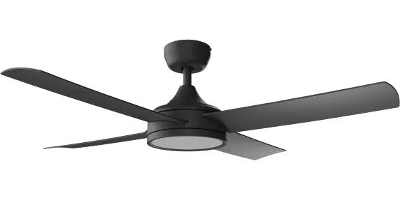 Breeze Silent DC PRO 48" Black All ABS with 24w LED Light kit with Remote Control - Quick Connect