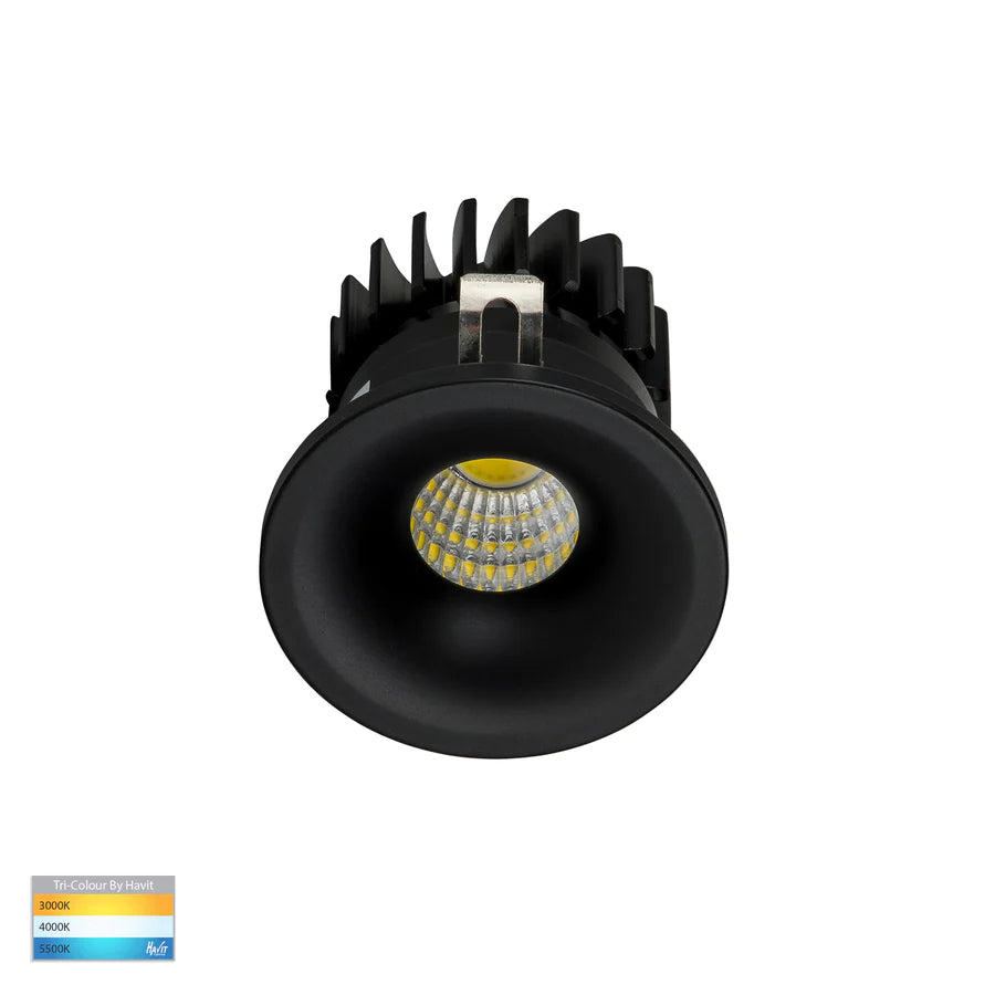 Niche BLACK 3W Round Mini Recessed Downlight - downlight - Lux Lighting