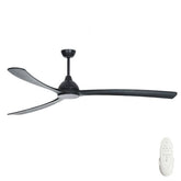 Fanco Sanctuary Dc - 86 218cm BLACK Motor BLACK Blades - Ceiling Fan - Lux Lighting