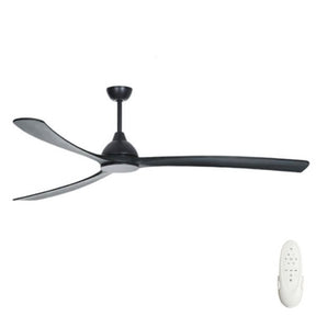 Fanco Sanctuary Dc - 86 218cm BLACK Motor BLACK Blades - Ceiling Fan - Lux Lighting