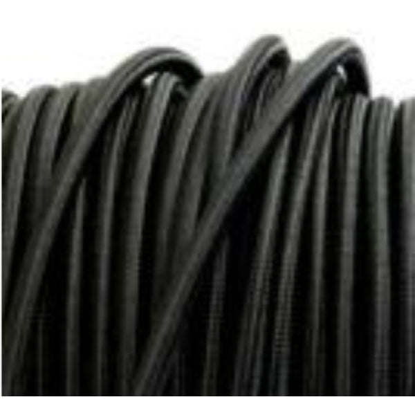 3 cord fabric cable - BLACK