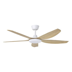 MIAMI 52 DC FAN 20W LED TRI-COL WHT/BLACKBUTT