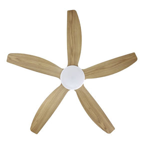 MIAMI 52 DC FAN 20W LED TRI-COL WHT/BLACKBUTT