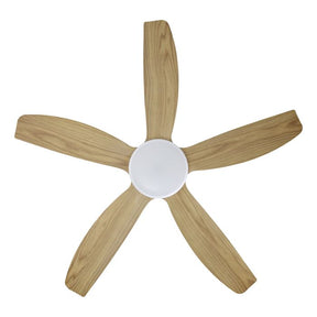 MIAMI 48 DC FAN 20W LED TRI-COL WHT/BLACKBUTT