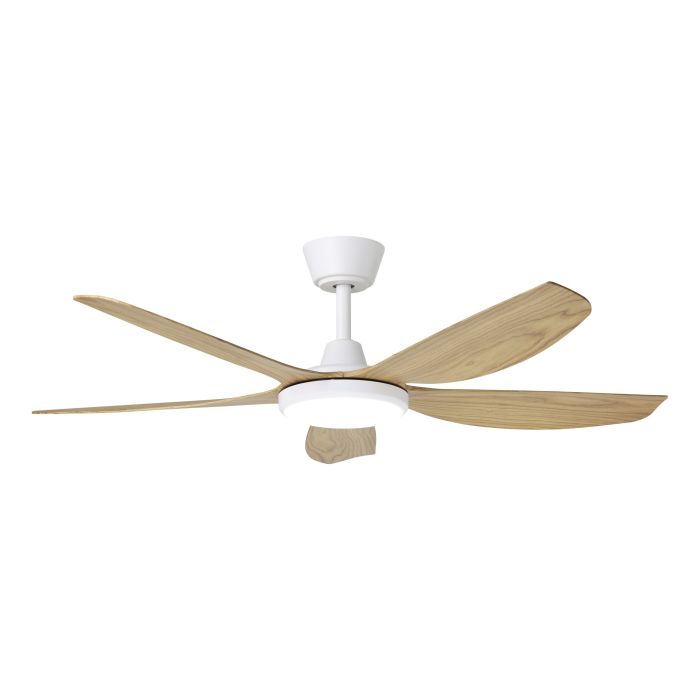 MIAMI 48 DC FAN 20W LED TRI-COL WHT/BLACKBUTT