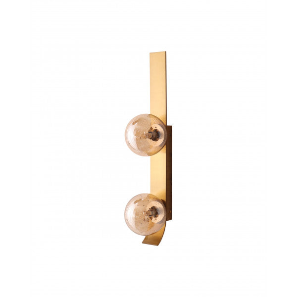 Oris Satin Brass double Wall Light G9 - wall light - Lux Lighting