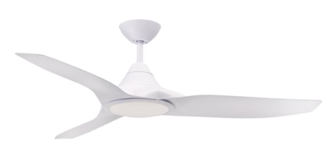 Cloudfan 60 White with LED light - Ceiling Fan - Lux Lighting