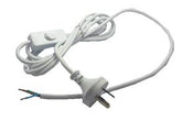 WHITE 3 CORE SWITCHED LEADS