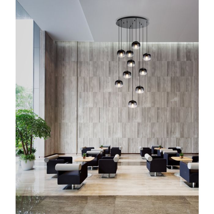 OILELLA H/L 10X40W E27 BLK/BLK TR