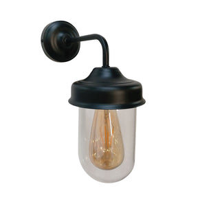 Unley Exterior Wall Light - BLACK - outdoor wall light - Lux Lighting
