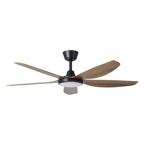 MIAMI 52 DC FAN 20W LED TRI-COL BLK/NEW TEAK