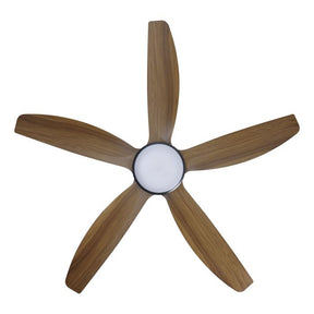 MIAMI 52 DC FAN 20W LED TRI-COL BLK/NEW TEAK