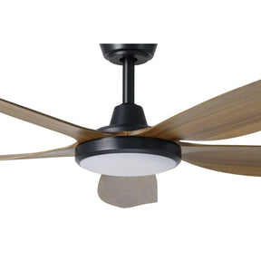 MIAMI 52 DC FAN 20W LED TRI-COL BLK/NEW TEAK