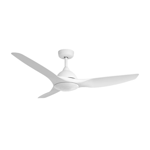 Horizon DC Ceiling Fan with Wall Control & Remote/SMART – White 52″
