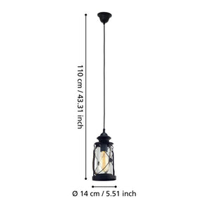 BRADFORD H/L 1X60W E27 BLK
