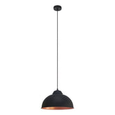 TRURO 2 H/L 1X60W E27 BLK/COP