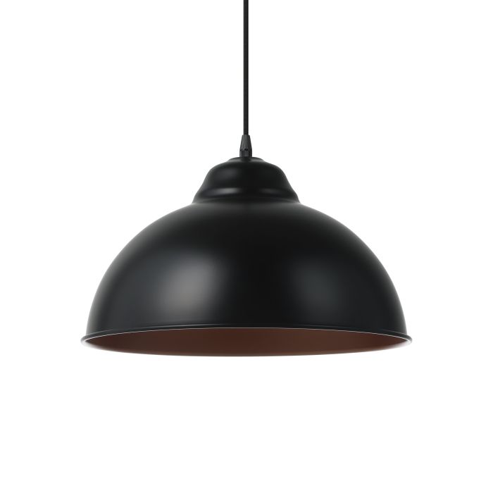 TRURO 2 H/L 1X60W E27 BLK/COP