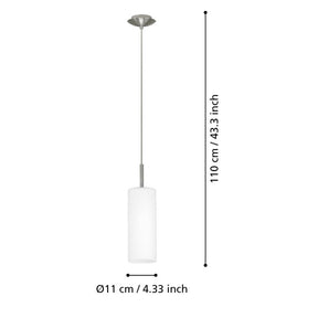 TROY 3 H/L 1X60W E27 SN/OPAL