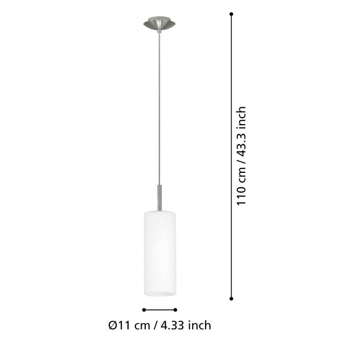 TROY 3 H/L 1X60W E27 SN/OPAL