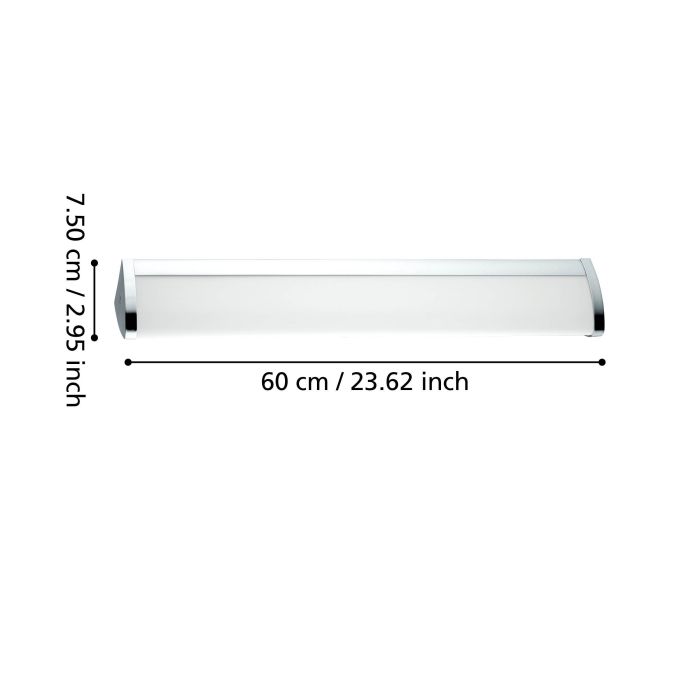 GITA 2 W/L 16W LED 4000K CHR/OPAL 600MM
