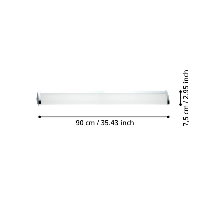 GITA 2 W/L 24W LED 4000K CHR/OPAL 900MM
