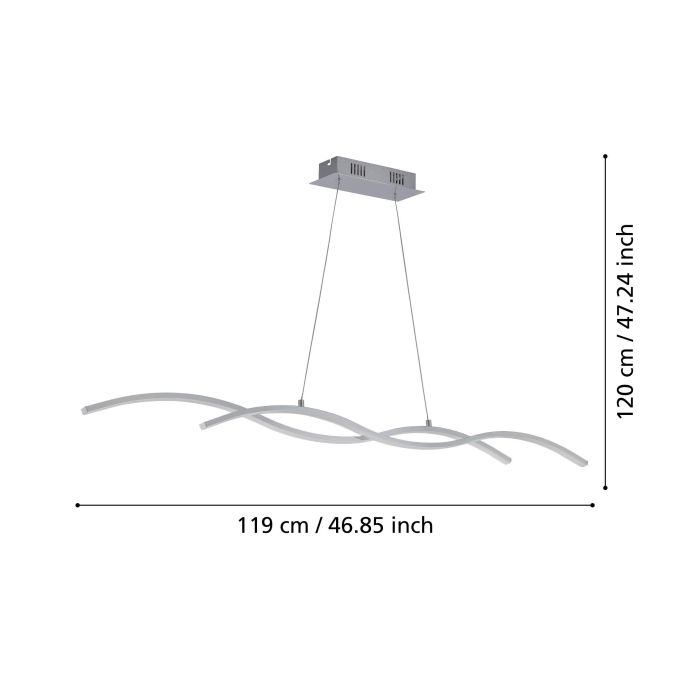 LASANA 2 H/L 2X13W LED 3000K CHR